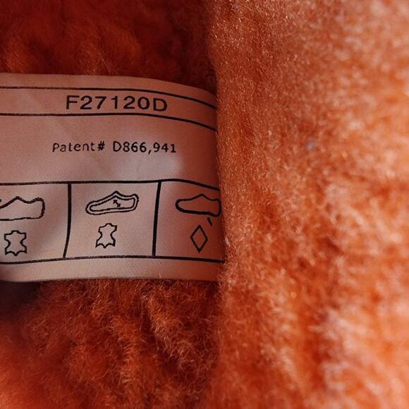 UGG Sheepskin Slides Women 11 Fluff Yeah Pink Peach Ombre Stripe Comfort Slipper - Picture 12 of 12